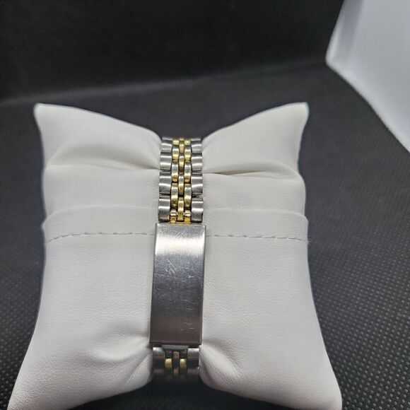 Geneva Superlative Chronometer Silver & Gold Watch - Picture 3 of 4